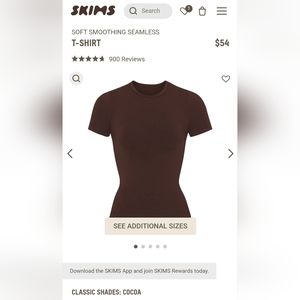 SKIMS Soft Smoothing Seamless T-shirt and Bralette